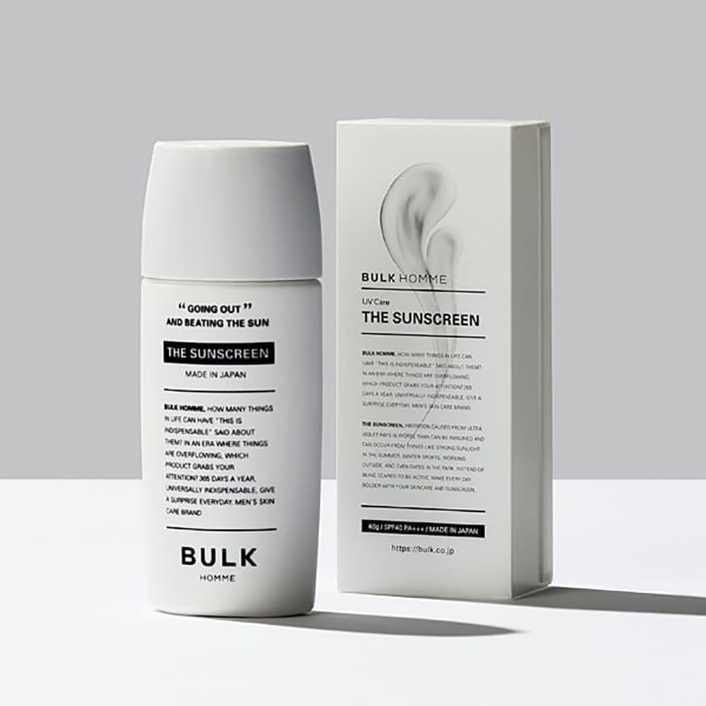 Résultats The Sunscreen SPF40 PA+++ BULKHOMME.France BULKHOMME.fr